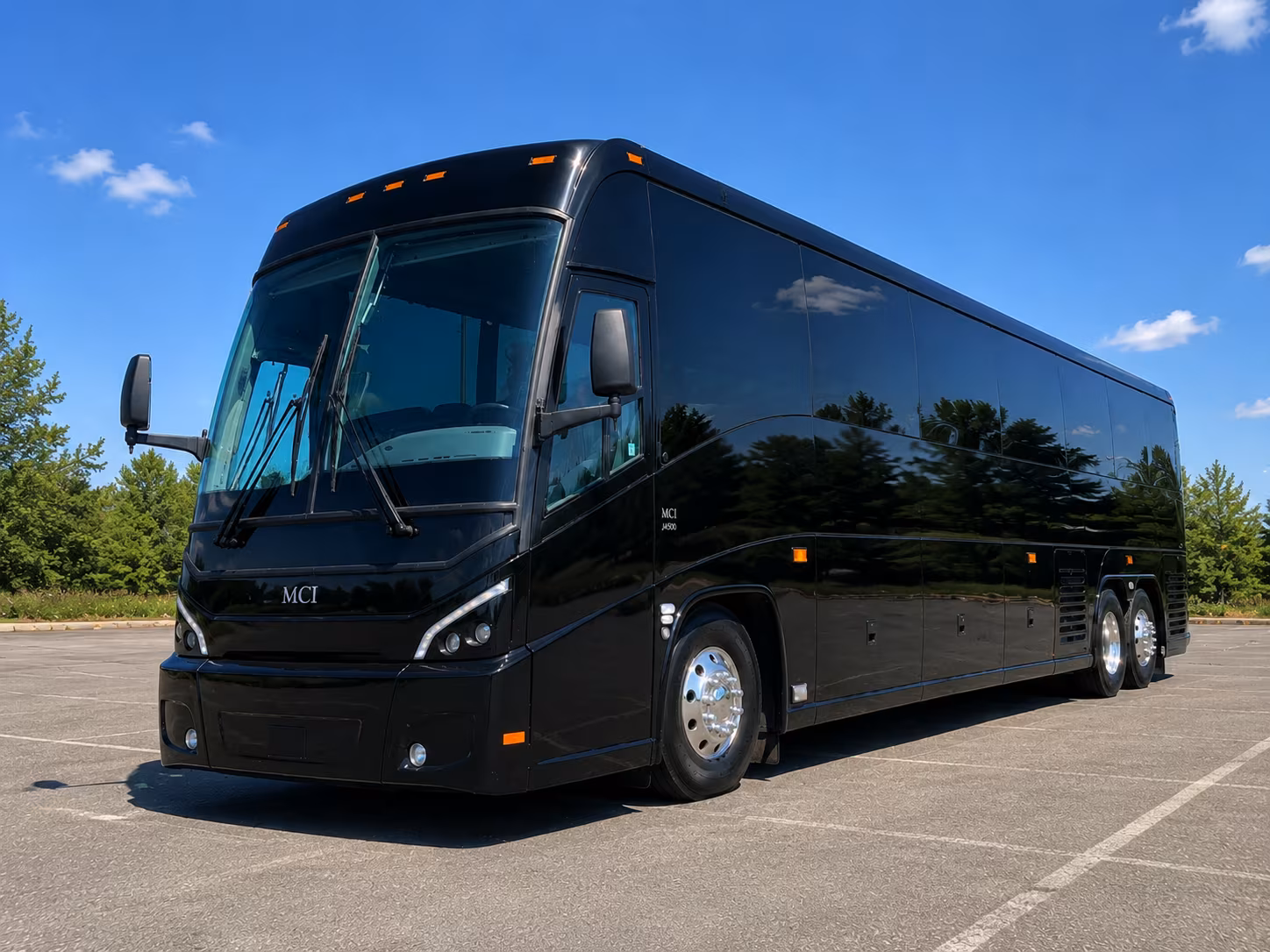 hurst charter bus rental exterior