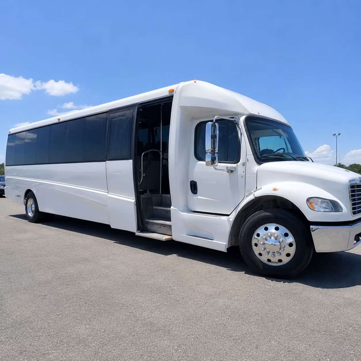 hurst ride in style with a hurst wedding charter bus