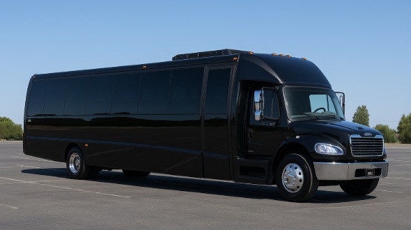 Exterior of Charter Bus Company Coppell's 15 Passenger Minibus in Coppell