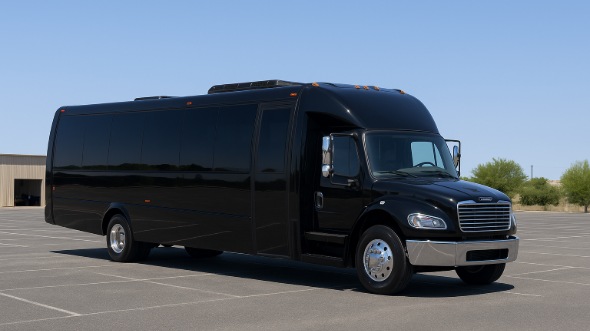 Exterior of Charter Bus Company Grapevine's 18 Passenger Minibus in Grapevine