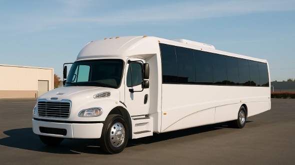 Exterior of Charter Bus Company Grapevine's 25 Passenger Mini bus in Grapevine