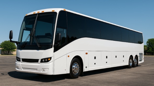 Exterior of Charter Bus Company Grapevine's 54 Passenger Charter Bus in Grapevine