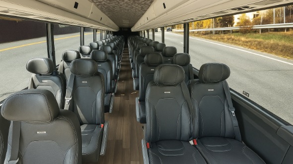 grapevine 25 passenger minibus inside