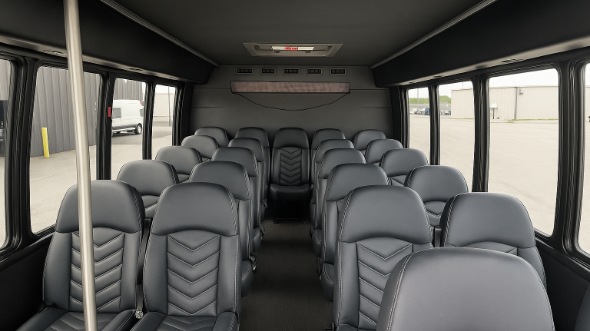 grapevine 35 passenger minibus inside