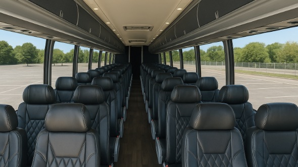 grapevine 56 passenger charter bus interior