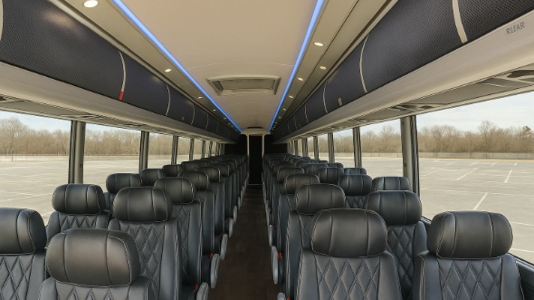 grapevine 56 passenger charter bus rental