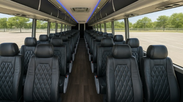 grapevine 56 passenger charter bus