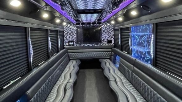 grapevine party bus rental inside